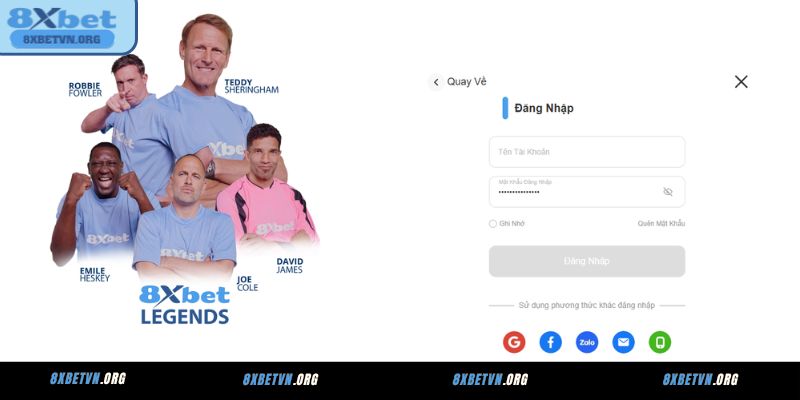 Hướng dẫn cách đăng nhập 8XBET siêu nhanh gọn cho tân binh